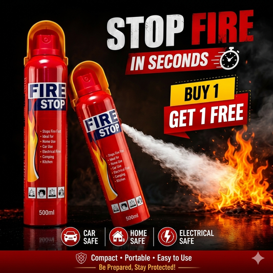 PORTABLE 500ML MECHANICAL FOAM FIRE EXTENGUISHER- (BUY 1 GET 1 FREE)