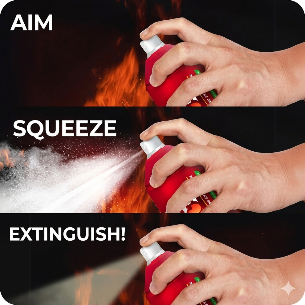 PORTABLE 500ML MECHANICAL FOAM FIRE EXTENGUISHER- (BUY 1 GET 1 FREE)