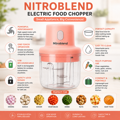 Electric Mini Food Chopper