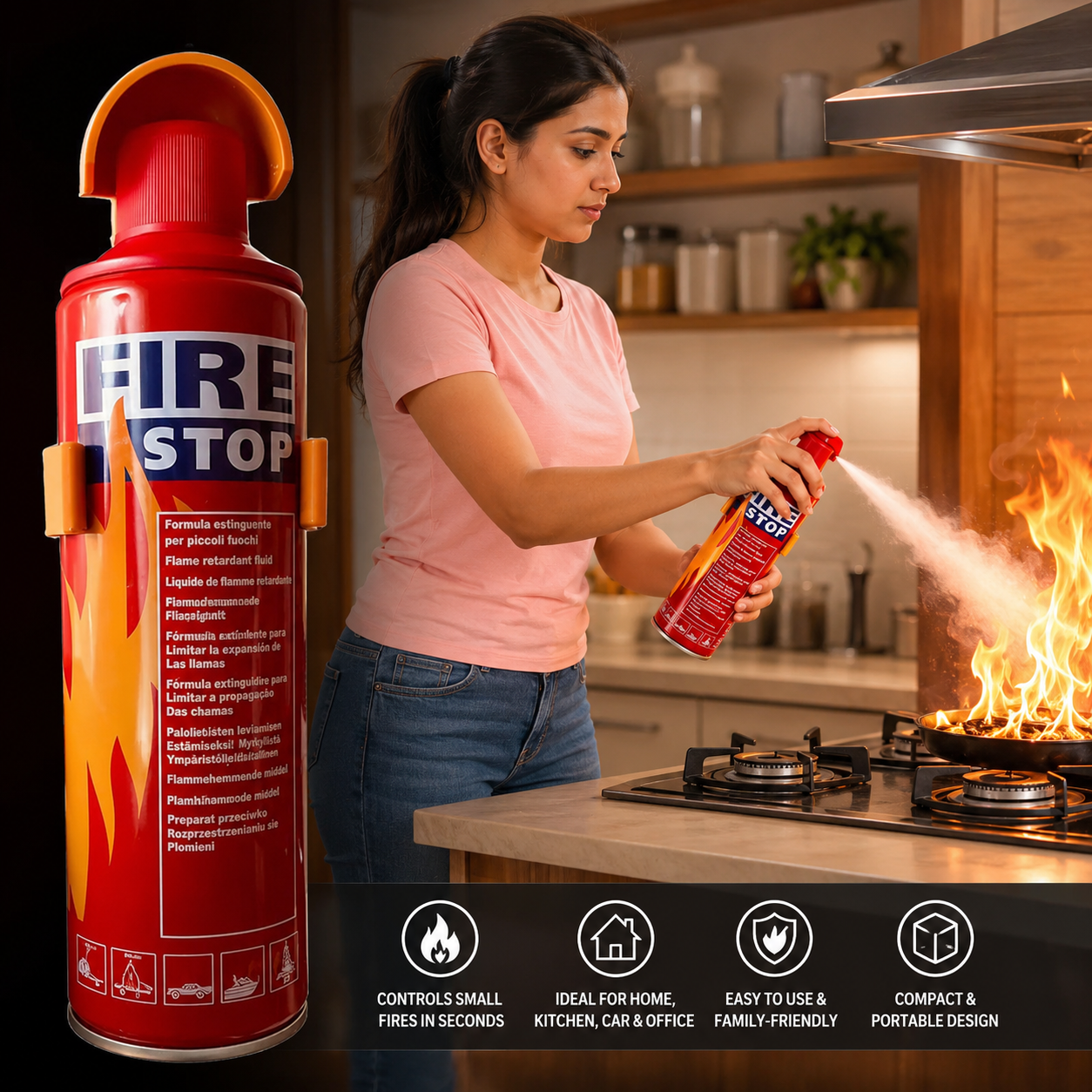 PORTABLE FIRE STOP SPRAY ( BUY 1 GET 1 FREE )